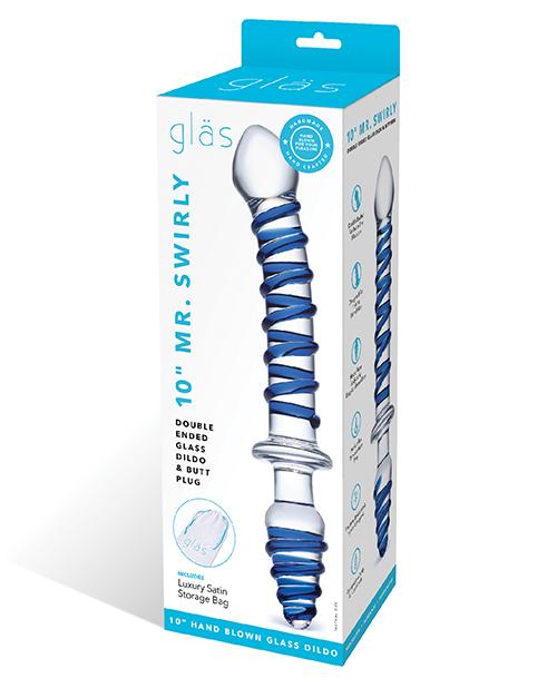 Glas  Mr. Swirly Double Ended Glass Dildo & Butt P